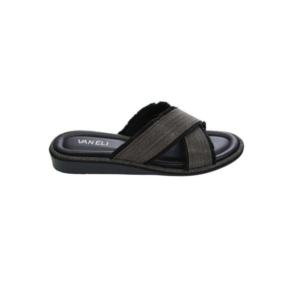 Vaneli Bogie Slides Size 10N Black Canvas NIB